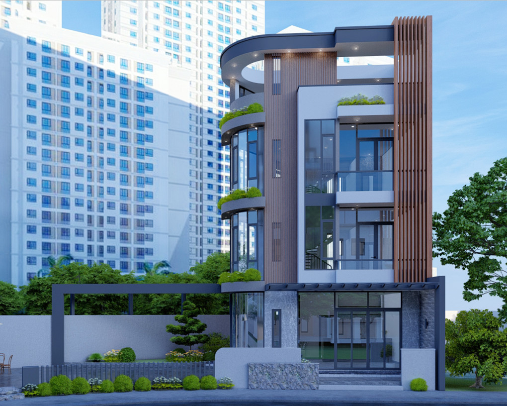 Hình ảnh: Thắng Đạt thi công nhà phố ở Long An